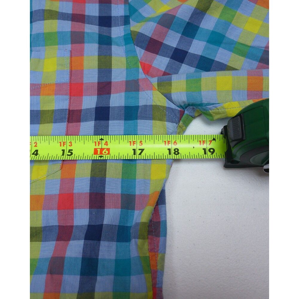 Bonobos Mens S Slim Fit Summer Weight Poplin Plaid Button Down Shirt Multicolor - Picture 6 of 10